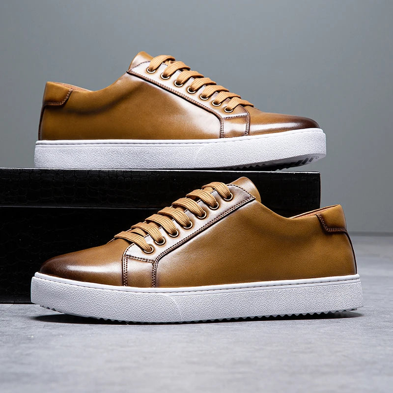 OSCAR | Lyxig Läder Sneakers