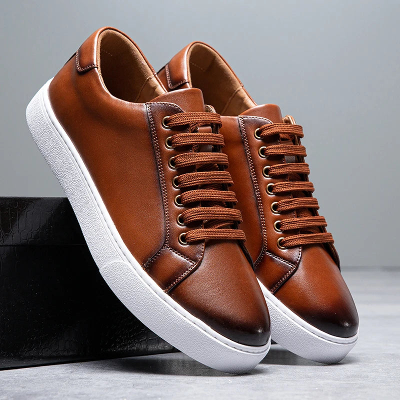 OSCAR | Lyxig Läder Sneakers